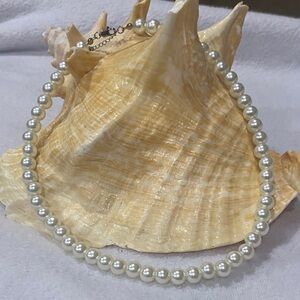 Elegant White Pearl Necklace